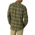 thumbnail image 5 of Wrangler® Men's and Big Men's Relaxed Fit Brushed Flannel Shirt with Long Sleeves, Sizes S-5XL, 5 of 5