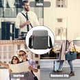 thumbnail image 4 of Bolso de mensajero Bolso de hombro impermeable de nailon Bolso bandolera al aire libre con cremallera ajustable, Gris Eigraketly AP000919-03, 4 of 7