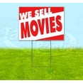 thumbnail image 1 of We Sell Movies (18" x 24") Yard Sign, Includes Metal Step Stake, 1 of 6