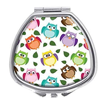 Udoosun Owl Decorative Boxes Pill Box Silver Single Compartment