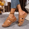 thumbnail image 6 of Womens Slides Sandals with Plantar Fasciitis Arch Support,Dressy Summer Outdoor Beach Walking Shoes Ladies Lightweight Orthotic Slip on Sandals Open Toe Slippers for Women, 6 of 9