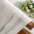 thumbnail image 6 of MKHILL Ivory Crushed Textured Valance Curtains 2 Pack Rod Pocket Soft Airy Window Curtains for Kitchen Basement Cafe Farmhouse Decor 42Wx14L Inch, 6 of 10