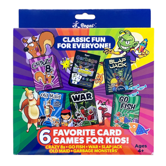 Kids Classic Card Game Set by Great Time Games. Featuring 6