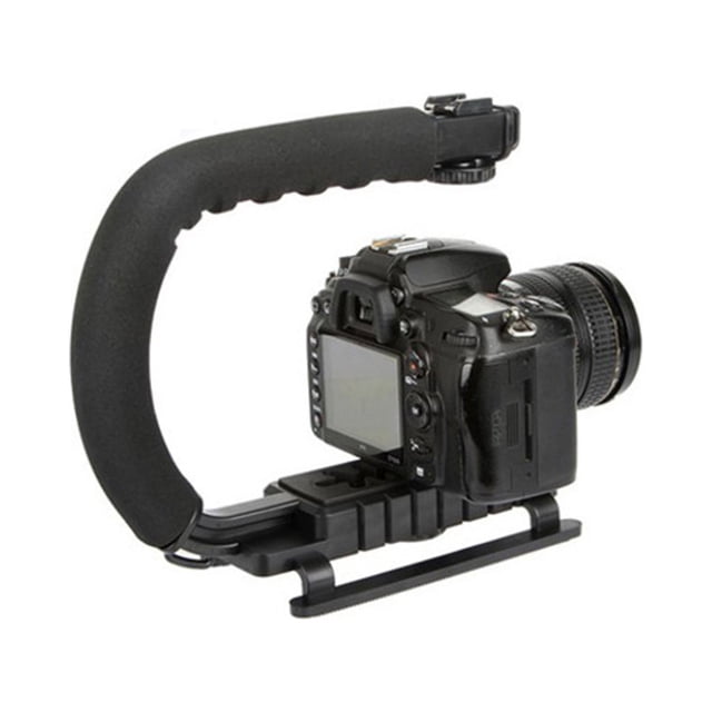 Estabilizador de mano con empuñadura y soporte para accesorios para cámara, videocámara, DSLR, DV y vídeo.