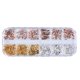 thumbnail image 1 of Soidarity Mujeres Nail Art Studs Niñas Manicura Artesanía Decoración Salón de moda Uña Belleza Decorativa 12 Rejillas Metal con caja Juegos de manicura tipo 6 Soidarity CE014324-06, 1 of 6