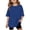 z-260427-Dark Blue, variant on Girls Oversized T Shirts Kids Solid Crew Neck Short Sleeve Casual Loose Tops