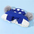 thumbnail image 5 of CPNG Toddler Beanie Baby Kids Fleece Lined Knitted Beanie with Face Mask & Pom Pom Warm Winter Hat Knit Cap for Boys Girls Soft Cozy Infant Hat, 5 of 5