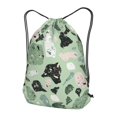 thumbnail image 3 of XMXT Unisex Drawstring Backpack for Women Men, Green Watercolor Stones Waterproof Gym Bag String Bags for Shopping Sport Travel, s, 3 of 8