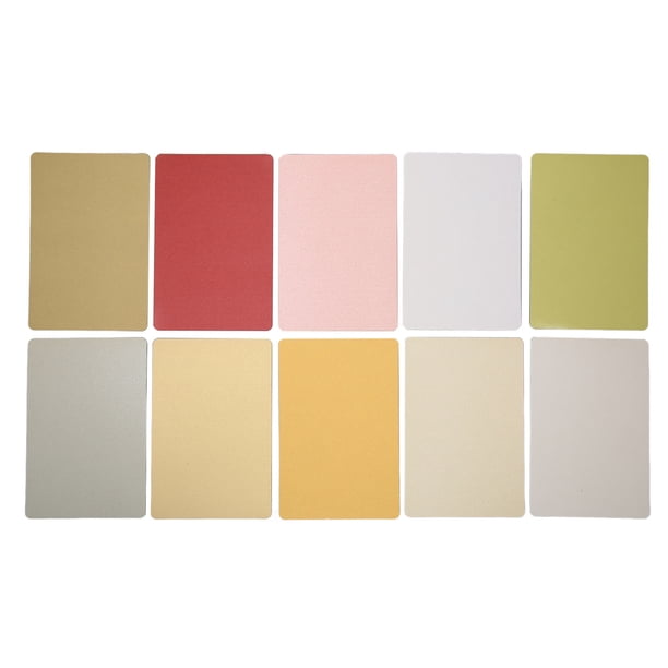 Fyearfly 200 Cartulinas Nacaradas, Colores Surtidos, Papel Metálico En Blanco con Esquinas Redondeadas para Artes Y Manualidades, Impresión, Bases De Tarjetas Y Plegado (5,9 X 3,9 Pulgadas)