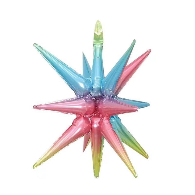 Globo de aluminio con forma de estrella unida y forma de gota de agua de un solo cuerpo para decoración de bodas, fiestas de cumpleaños