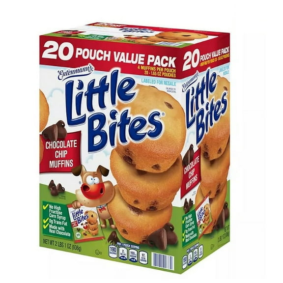 Entenmann's Little Bites Chocolate Chip Muffins (1.65 oz., 20 pk.)