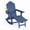 Blue, variant on KAMEROUT Folding Adirondack Chair, HDPE Outdoor Rocker with Removable Rocking Base, Retractable Pull‑out Footrest & Cup Holder for Patio Backyard Poolside, Navy Blue