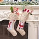 thumbnail image 5 of Bearachild Calcetines bordados con colgante de Navidad, soporte para dulces de lino, bolsa de regalo de gran capacidad, saco de buena costura, Kits de decoración para fiestas Muñeco de nieve, 5 of 6