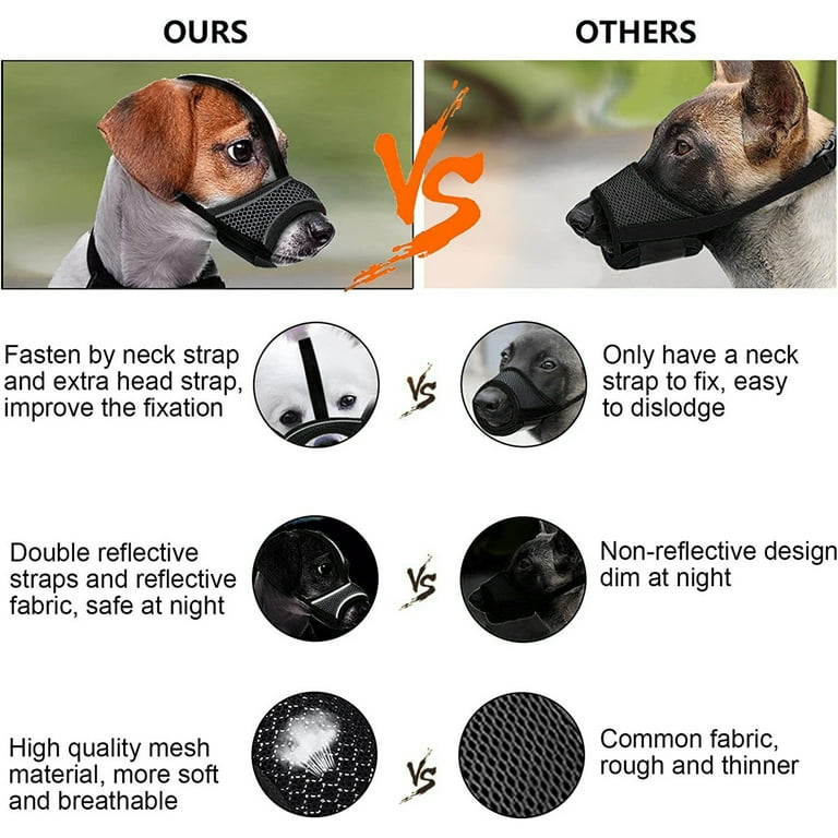 Material muzzle for dogs sale
