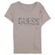 thumbnail image 2 of Camiseta Adornada con Logo de Cuentas GUESS para Mujer Rosa XS, 2 of 2