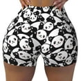 thumbnail image 2 of Lsque Cute Panda (3) Pattern High Waisted Biker Shorts for Women-Tummy Control Fitness Athletic Workout Running Yoga Gym Shorts,Moisture-Wicking-XX-Large, 2 of 9