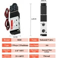thumbnail image 7 of RIH Pneumatics Solenoid Valve 12V/24V/110V Single Coil Pilot-Operated Electric 2 Position 5 Way Connection Type (DC24V, 1/4"NPT), 7 of 7