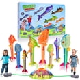 thumbnail image 1 of El lanzacohetes Gizzjoy Dinosaur para niños lanza 30 m con 8 cohetes, 1 of 7