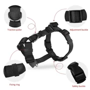 MASBRILL No Pull Dog Harness Soft Basic Nylon Adjustable Dog Vest Easy Walking Harness