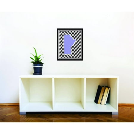 custom wall decal sticker - mantoba canada canadian providence map