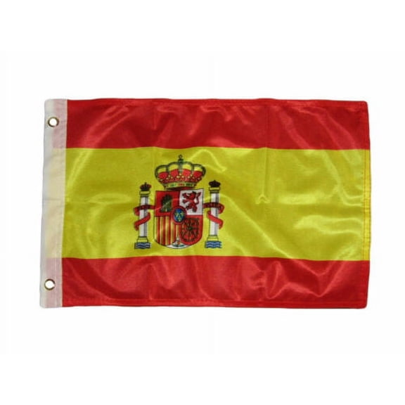 12x18 12''x18'' Spain Spanish Rough Tex Knitted Flag Banner Grommet 100D
