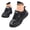Black, variant on Women's Lace Mesh Sneakers, Breathable Crochet Lace-Up Platform Walking Shoes, Lightweight Casual Fashion Sneakers for Women,White,42