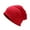 Red, variant on Eoperou Beanie Hat Double-layers Thin Stretchy Slouchy Baggy Keep Warm Solid Color Spring Autumn Women Men Couple Skull Cap for Outdoor