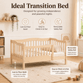 thumbnail image 4 of Zimtown Toddler Daybed, Kids Day Bed Frame, Children Sleeping Bedroom, Natural, 4 of 8