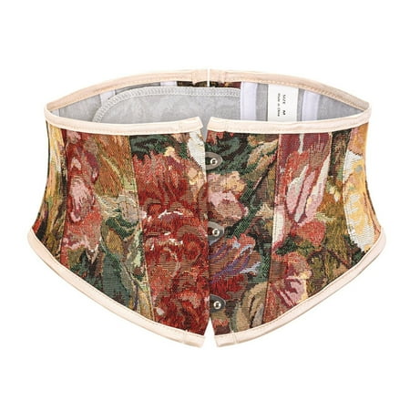 

NECHOLOGY New French Oil Painting Style Peony Retro Belly Wrap Belt Strap Short Waist Cover Waist Wrap Women s Waist Trainer Belt Underwear A XX-Large