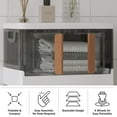 thumbnail image 3 of Home-Complete Collapsible Plastic Storage Bin with Lid - 8.4Gal Capacity Organizer for Adult, 3 of 6
