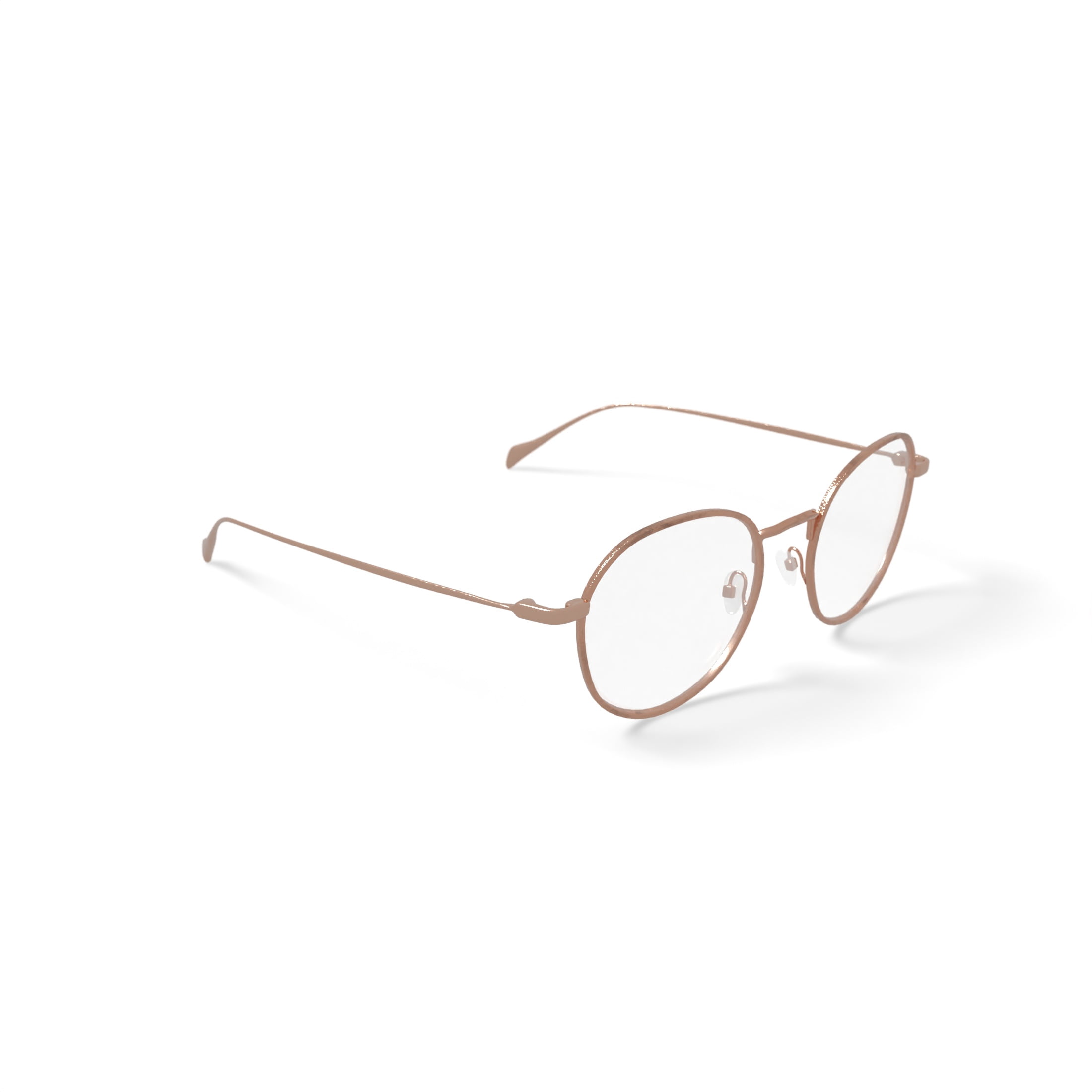 Laura Ashley Women's Briana Round Prescription Eyeglasses with Case, Gold