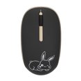thumbnail image 2 of Ratón inalámbrico tipo C, botón de silencio de 1200DPI, receptor Dual USB, ratón USB C con bonito patrón de conejo para oficina de negocios, 2 of 5