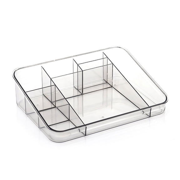 SagaSave Cosmetic Storage Box Large Capacity for Lipstick Powder Lotion Brush Clear