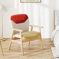 thumbnail image 2 of Gymax Modern Accent Chair Upholstered Side Armchair w/ Spacious Backrest, 2 of 8