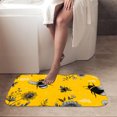 thumbnail image 3 of 1pc Bees and Flowers Absorbent Non-Slip Bathroom Thickened Flannel Rug Decor,Soft,Quick Drying,Suitable For Indoor/outdoor Use,Bathrooms,Bedrooms,Kitchens,Terrace,Laundry Rooms,16"x24", 3 of 9