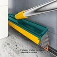 thumbnail image 4 of Floleo Clearance 2 in 1 Floor Scrub Brush with Handle, V-Shape Stiff Bristle Grout Brush, 120° Rotating Cleaning Brush for Tile Floors Walls, Multi-Surface Scraper Squeegee, 4 of 8