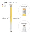 thumbnail image 2 of 2pcs Stylus Pens for Touch Screens Capacitive Stylus Universal Tablet Pen, Gradient Yellow Purple, 2 of 6