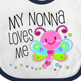 thumbnail image 4 of Inktastic My Nonna Loves Me- Cute Dragonfly Boys or Girls Baby Bib, 4 of 4