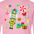 thumbnail image 4 of Inktastic Holiday Nutcracker and Candy for Christmas Long Sleeve Youth T-Shirt, 4 of 5