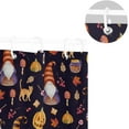 thumbnail image 4 of Coolnut Halloween Gnome Shower Curtain Waterproof Fabric Shower Curtain 60" W x 72" H Shower Curtain Set with Hooks for Bathroom Decor, Machine Washable, 4 of 5