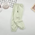 thumbnail image 2 of Gubotare Baby Joggers Girls Boys' Teenage Casual Street Style Fashion Simple Cargo Pants - Color Block, All-Season Wear 3T 4T (Khaki,3-4 Years), 2 of 6