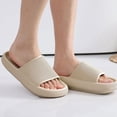 thumbnail image 2 of Fashion Thick Bottom Slippers For Women Indoor Soft Platform Home Sandals Shower Bathroom Slippers Couple Beach Shoes, 2 of 6
