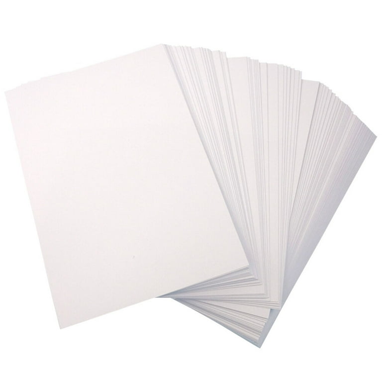 50Pcs High Glossy Photo Paper 120G Double-side Picture Printing Paper for  Printers (White)