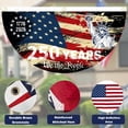 thumbnail image 3 of Guvpev 2-Pack 250th Anniversary American Fan Flag Bunting 1.5x3 FT, 1776-2026 USA Birthday Pleated Half Fan Banner, Patriotic Stars Patriotic Yard Sign Hanging Decor for Porch, Railing & House, 3 of 7