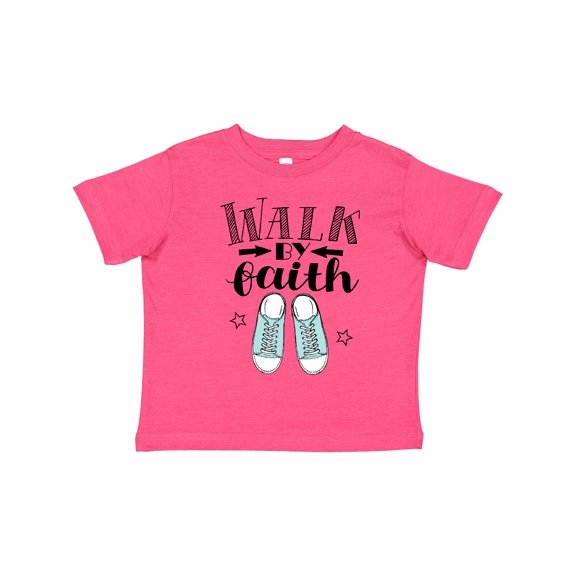 Inktastic Walk by Faith Quote Boys or Girls Toddler T-Shirt