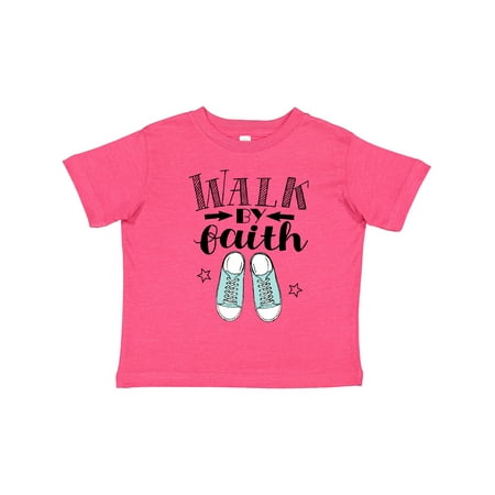 

Inktastic Walk by Faith Quote Gift Toddler Boy or Toddler Girl T-Shirt