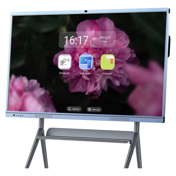 JYXCN Smart Board 65'' 4K UHD Interactive Whiteboard, All in One Smartboard for Office, Digital Smart Whiteboard Built in Dual System for Classroom