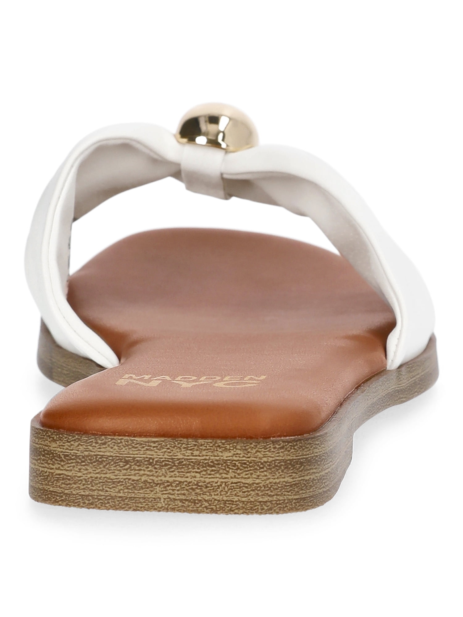 Madden NYC Women's Ruched Slide Sandals