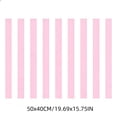 thumbnail image 3 of Outdoor Front Door Mat 20"X16", Pink White Washable Striped Layered Doormat | Cotton Woven Indoor/Outdoor Small Area Rug, 1pc, 3 of 6