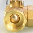 thumbnail image 2 of 3 Way DN15 T Port Brass Ball Valve 12 Inch for BSP Female Thread Plumbing, 2 of 8